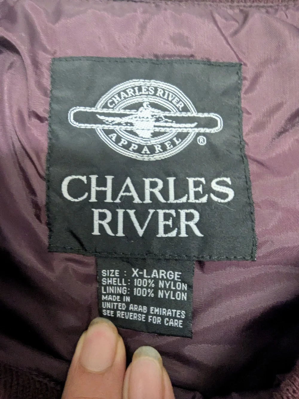 Cheers Boston Pullover Nylon Windbreaker Burgundy men's XL TV Citcom 80s